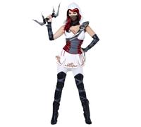 Disfraz De Ninja Sexy Blanco Para Adultos