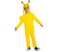 disguise Pokemon Disfraz Pikachu Oficial, Disfraz Pikachu 100% Poliéster, Capucha Extraible de Pikachu, Halloween Carnaval, Recomendado para Niños 4-6 Años, Talla XS