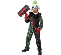 Disfraz De Niño Payaso Con Ojos Locos