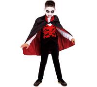 Disfraz De Niño Vampiro Drácula Para Halloween Edad 3-10