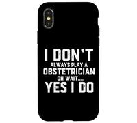 Disfraz de obstetra Divertido médico obstétrico Embarazo Dr Carcasa para iPhone X/XS