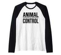 Disfraz de Oficial de Control de Animales para Perros Camiseta Manga Raglan