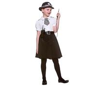 Disfraz de oficial de policía para niñas, talla M (5-7 años)
