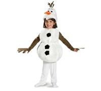 Disfraz de Olaf para niños y niñas, mono de muñeco de nieve con tocado y túnica, conjunto completo, disfraz unisex de dibujos animados para juegos de rol, Navidad, Halloween, fiesta, disfraces