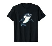 Disfraz de orca con gafas de sol para niños y niñas Camiseta