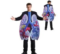 Disfraz de órgano para adultos,Disfraz de Anatomía Pulmonar,Ropa de demostración educativa de anatomía | Para niños adultos Halloween carnaval de disfraces Aula Demostraciones