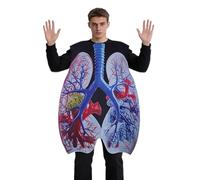 Disfraz de órgano para adultos | Disfraz de cosplay de pulmón - Ropa de demostración educativa de anatomía | Para actuaciones en el escenario de Halloween Demostraciones de ciencias en el aula