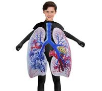 Disfraz de órgano para niños, disfraz de pulmón Cosplay - Disfraz de cuerpo de educación científica, para Halloween, actuaciones, demostraciones científicas, juegos de rol y