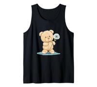Disfraz de oso de peluche con diente de león para un día acogedor en la naturaleza Camiseta sin Mangas