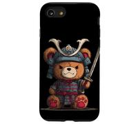Disfraz de Oso de Peluche Sword Master para los Amantes de los samuráis Carcasa para iPhone SE (2020) / 7/8