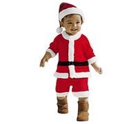 Disfraz de padre navideño para niños, traje de carnaval para Navidad o fiestas de Carnaval, confeccionado en un tejido suave de algodón con una comodidad transpirable y una gran resistencia. (100)