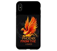 Disfraz de pájaro de fuego y llamas para los amantes de las cenizas de Phoenix Carcasa para iPhone XS Max
