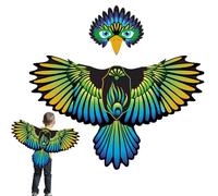 Disfraz de pájaro para niñas, disfraz de pájaro para niños pequeños,Ropa de vestir de alas de águila para niños | Ropa de vestir para y niñas, disfraz de Halloween con máscara, juego de rol con