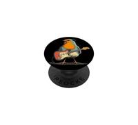 Disfraz de pájaro petirrojo Cantante con Guitarra eléctrica y Pluma PopSockets PopGrip Adhesivo