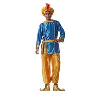 Disfraz de Paje para Niños Y Adultos Navidad Carnaval (Contiene Gorro, Cinturón, Camiseta, Pantalón 5 Tallas Diferentes)