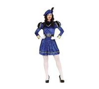 Disfraz de Paje Real Azul para Mujer