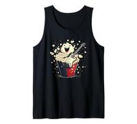 Disfraz de palomitas de maíz con guitarra mecedora para niños y niñas Camiseta sin Mangas