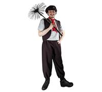Disfraz de Pantomima de Bert The Chimney Sweep para adultos [L-XL]