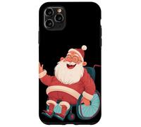 Disfraz de Papá Noel agitando para Amantes de Las sillas de Ruedas Festivas Carcasa para iPhone 11 Pro MAX