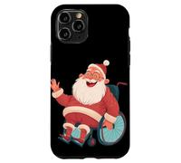 Disfraz de Papá Noel agitando para Amantes de Las sillas de Ruedas Festivas Carcasa para iPhone 11 Pro