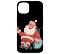 Disfraz de Papá Noel agitando para Amantes de Las sillas de Ruedas Festivas Carcasa para iPhone 13
