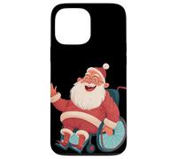 Disfraz de Papá Noel agitando para Amantes de Las sillas de Ruedas Festivas Carcasa para iPhone 13 Pro MAX