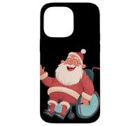 Disfraz de Papá Noel agitando para Amantes de Las sillas de Ruedas Festivas Carcasa para iPhone 14 Pro MAX