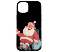 Disfraz de Papá Noel agitando para Amantes de Las sillas de Ruedas Festivas Carcasa para iPhone 15 Plus
