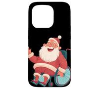Disfraz de Papá Noel agitando para Amantes de Las sillas de Ruedas Festivas Carcasa para iPhone 15 Pro