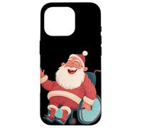 Disfraz de Papá Noel agitando para Amantes de Las sillas de Ruedas Festivas Carcasa para iPhone 16 Pro