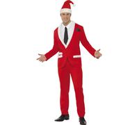 Disfraz De Papá Noel Cool Para Hombre, Traje De Fiesta De Navidad