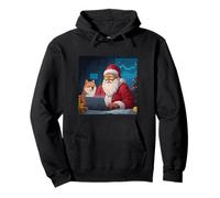 Disfraz de Papá Noel para Amantes del Dinero en Efectivo y Las criptomonedas Sudadera con Capucha