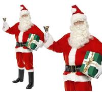 Disfraz De Papá Noel Para Hombre Deluxe, M,L
