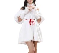 Disfraz de Papá Noel para mujer, vestido de Navidad, disfraz de elfo, disfraz de carnaval con sombrero, calcetín, cinturón, cosplay, fiesta, carnaval, vestido para adultos, moda