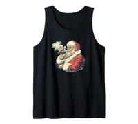 Disfraz de Papá Noel Rico con cigarro para los Amantes de los Puros Camiseta sin Mangas