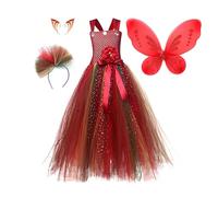 Disfraz de para niñas, vestido de cosplay de de, Halloween, ala para niñas de 2 a 10 años