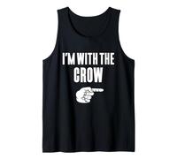 Disfraz de Pareja de Halloween con Texto I'm with The Crow Camiseta sin Mangas