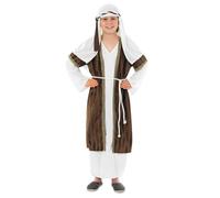 Disfraz de pastor para ni os Fun Shack, talla peque a, de 4 a 6 a os, a rayas, de Joseph, unisex, de poli ster, resistente a las arrugas