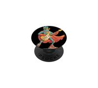 Disfraz de Pato héroe en Capa para los Amantes de la Guitarra Rock PopSockets PopGrip Adhesivo