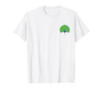 Disfraz de Pavo Real Camiseta gráfica económica, Hombre, Blanco, S