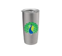 disfraz de pavo real Vaso térmico de acero inoxidable de doble pared
