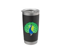 disfraz de pavo real Vaso térmico de acero inoxidable de doble pared