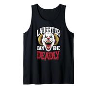 Disfraz de Payaso Asesino Aterrador de Terror Camiseta sin Mangas