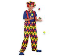 Disfraz de payaso colorido para hombre