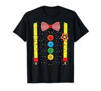 Disfraz De Payaso con Tirantes Disfraz De Carnaval Disfraz Camiseta