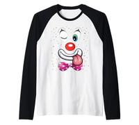 Disfraz De Payaso con Tirantes Disfraz De Carnaval Disfraz Camiseta Manga Raglan