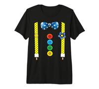 Disfraz De Payaso con Tirantes Disfraz De Carnaval Disfraz Camiseta Premium
