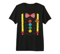 Disfraz De Payaso con Tirantes Disfraz De Carnaval Disfraz Camiseta Premium