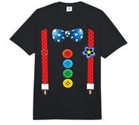 Disfraz De Payaso con Tirantes Disfraz De Carnaval Disfraz Comfort Colors Adult Heavyweight T-Shirt