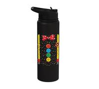 Disfraz De Payaso Con Tirantes Disfraz De Carnaval Disfraz Stainless Steel Insulated Water Bottle